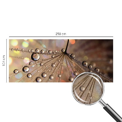 Peel and stick wall mural for living room with a pearl drops pattern