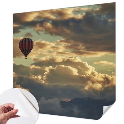 Nursery wall mural Balloon in the clouds