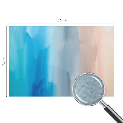 Peel and stick wallpaper mural with a colorful abstract design
