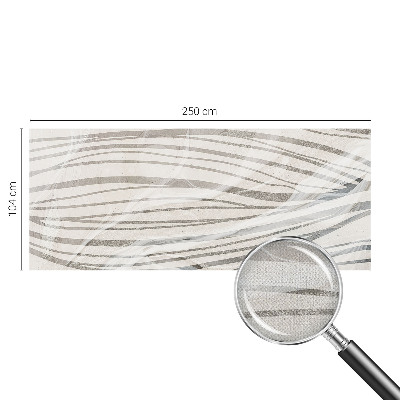 Self-adhesive photo wallpaper with a wavy line pattern