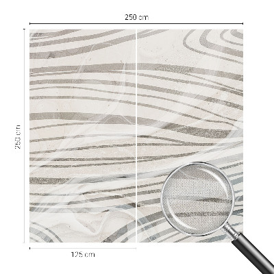 Self-adhesive photo wallpaper with a wavy line pattern