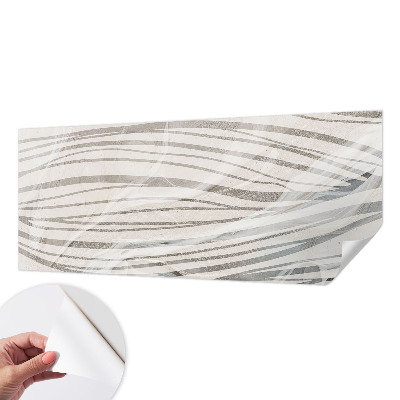 Self-adhesive photo wallpaper with a wavy line pattern