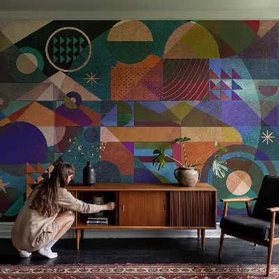 Stick-on wall mural Geometric art