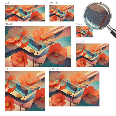 Removable wall mural with the Flowers of the Senses design