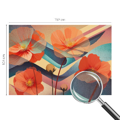 Removable wall mural with the Flowers of the Senses design