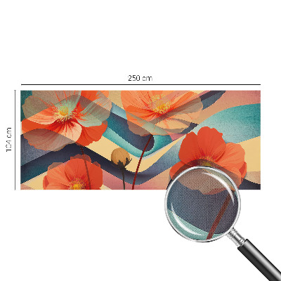 Removable wall mural with the Flowers of the Senses design