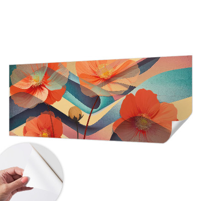Removable wall mural with the Flowers of the Senses design