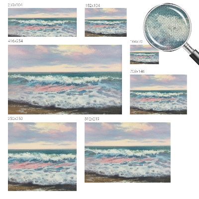 Peel and stick wall mural with a seascape design for bedroom walls