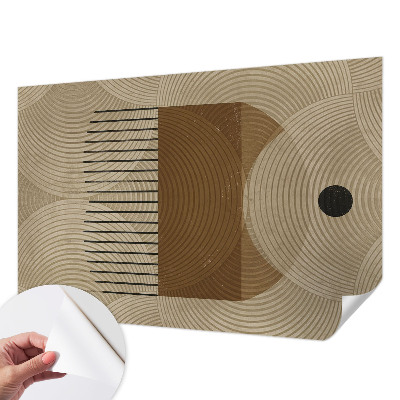 Peel and stick wall mural for kids' room with a geometric Harmony design