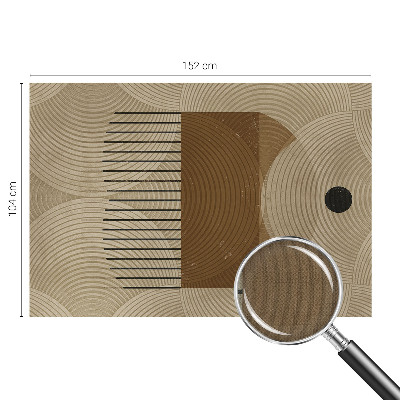 Peel and stick wall mural for kids' room with a geometric Harmony design