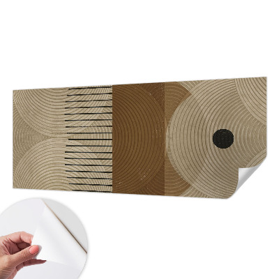 Peel and stick wall mural for kids' room with a geometric Harmony design