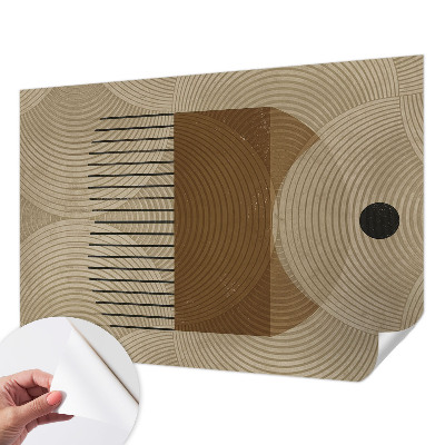 Peel and stick wall mural for kids' room with a geometric Harmony design