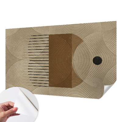 Peel and stick wall mural for kids' room with a geometric Harmony design