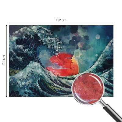 3D photo wallpaper mural with an oceanic east design