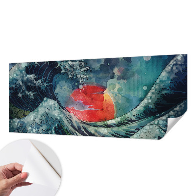 3D photo wallpaper mural with an oceanic east design