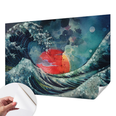 3D photo wallpaper mural with an oceanic east design