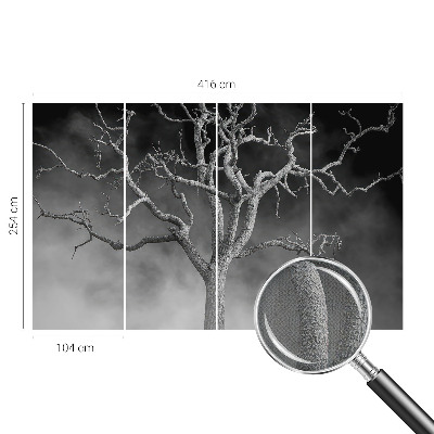 Nursery wall mural Misty tree