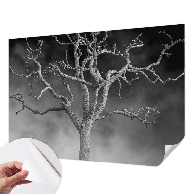 Nursery wall mural Misty tree