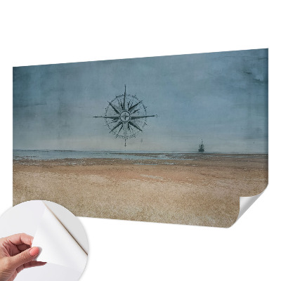 Baby room wall mural with a nautical adventures theme