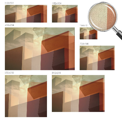Peel and stick wall mural with an abstract shapes design