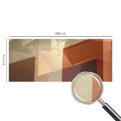 Peel and stick wall mural with an abstract shapes design