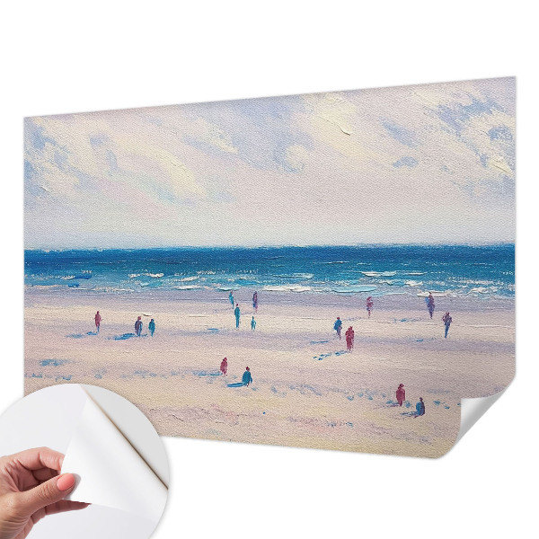 Self-adhesive photo wallpaper with a seascape motif