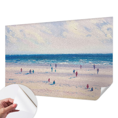 Self-adhesive photo wallpaper with a seascape motif