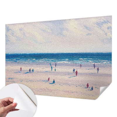 Self-adhesive photo wallpaper with a seascape motif