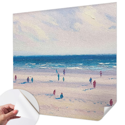 Self-adhesive photo wallpaper with a seascape motif