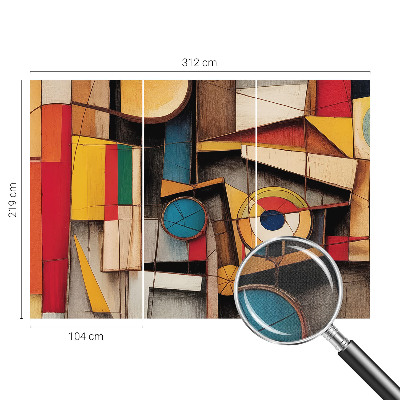 3D wall mural Geometric patterns