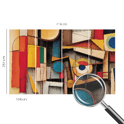 3D wall mural Geometric patterns