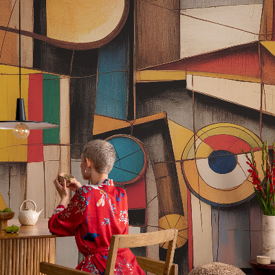 3D wall mural Geometric patterns