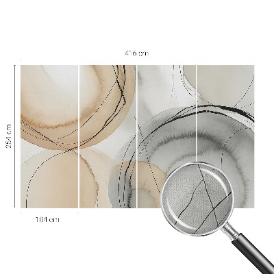 Peel and stick wall mural for kids' room Geometric harmony