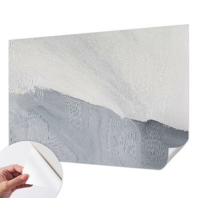 Baby room wall mural with subtle textures