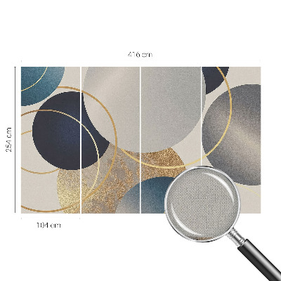 Peel and stick wall mural Creative circles