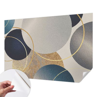 Peel and stick wall mural Creative circles