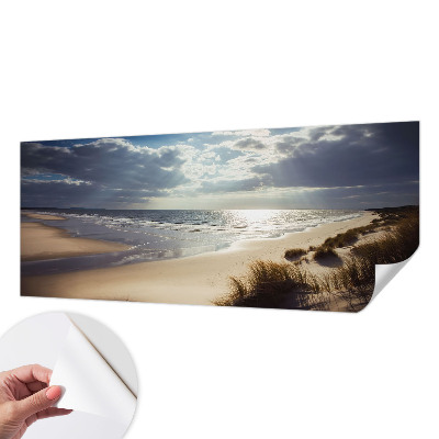 Self-adhesive wall mural with the 