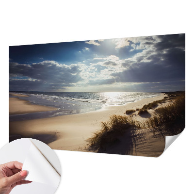 Self-adhesive wall mural with the 
