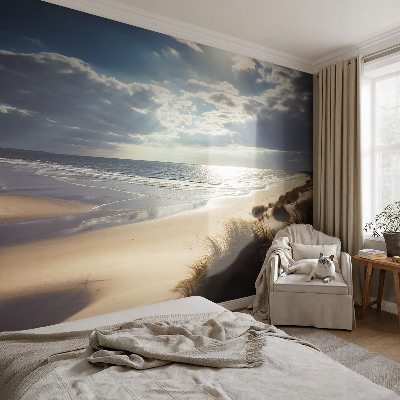 Self-adhesive wall mural with the 
