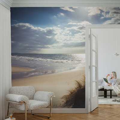 Self-adhesive wall mural with the 