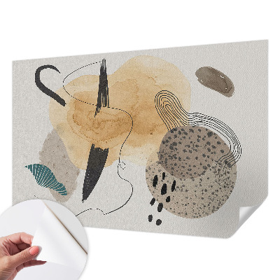Self-adhesive photo wallpaper with an abstract composition