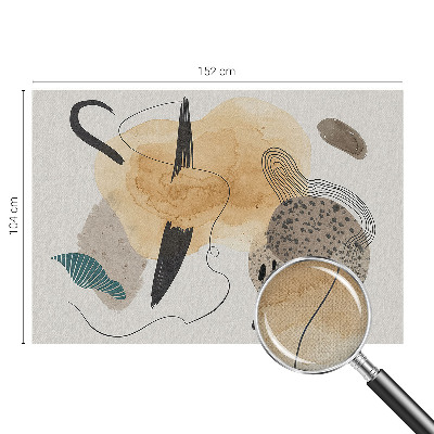 Self-adhesive photo wallpaper with an abstract composition