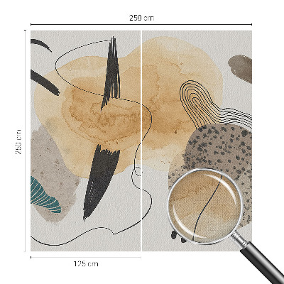 Self-adhesive photo wallpaper with an abstract composition