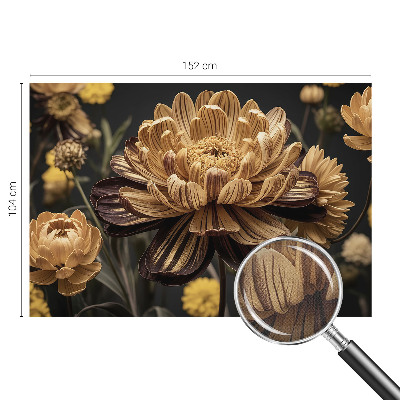 Removable wall mural wallpaper with a floral elegant pattern