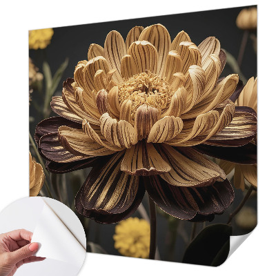 Removable wall mural wallpaper Floral elegance