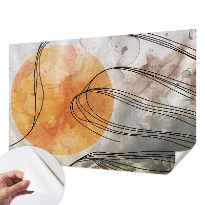 Self-adhesive photo wallpaper with a harmonious abstract design