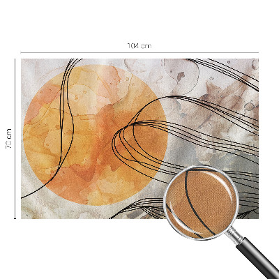 Self-adhesive photo wallpaper with a harmonious abstract design