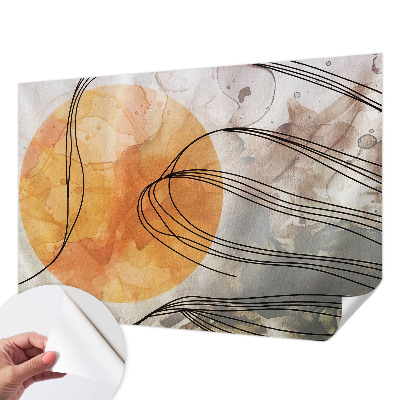 Self-adhesive photo wallpaper with a harmonious abstract design
