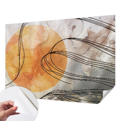 Self-adhesive photo wallpaper with a harmonious abstract design