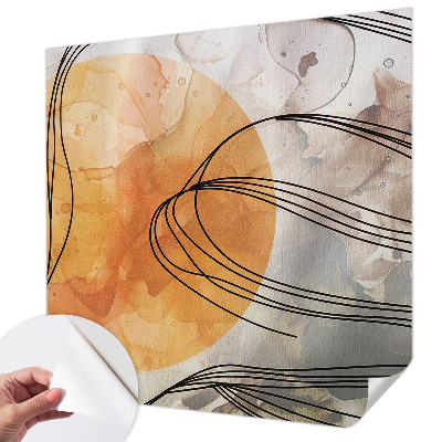 Self-adhesive photo wallpaper with a harmonious abstract design